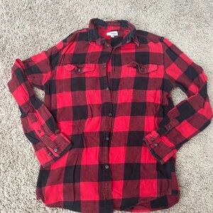 Sonoma Red and Black Checkered Flannel